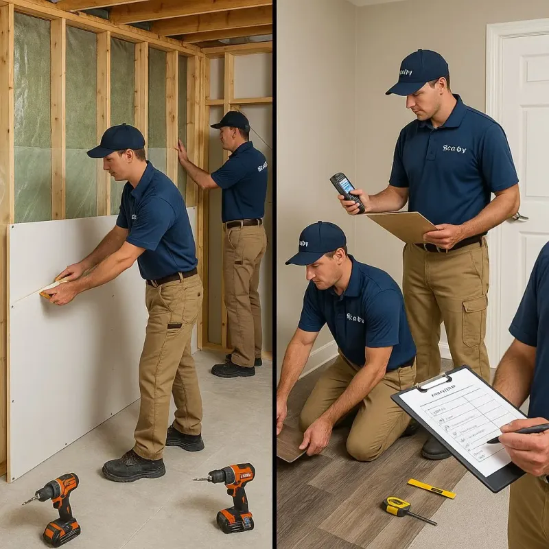Repairs and Reconstruction process in East Syracuse, NY